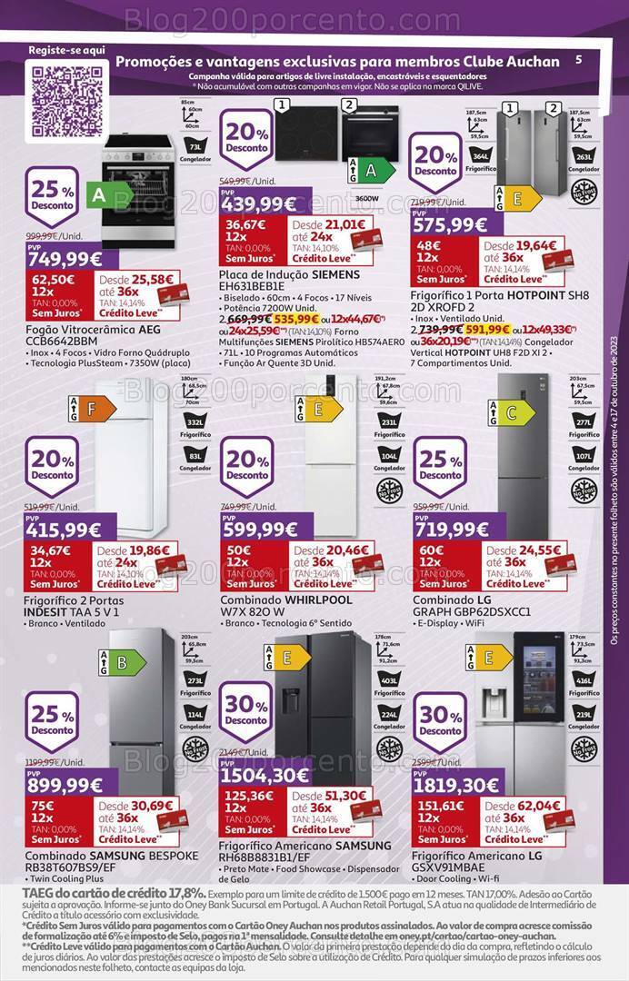 Antevisão Folheto AUCHAN Tecnologia Promoções de 4 a 17 outubro