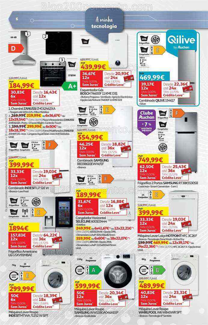 Antevisão Folheto AUCHAN Tecnologia Promoções de 4 a 18 julho