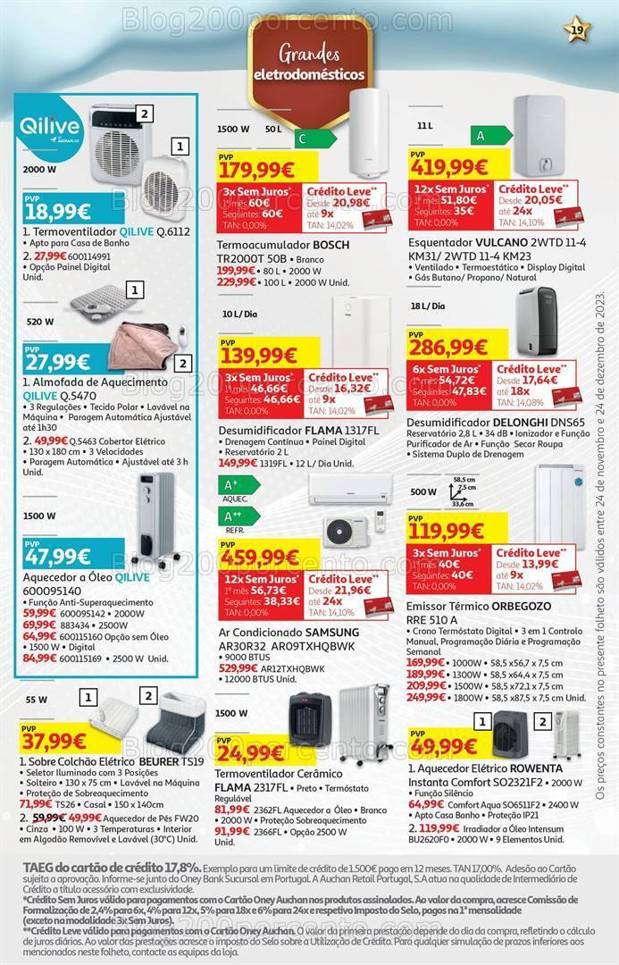 Antevisão Folheto AUCHAN Natal Tecnologia Promoções de 24 novembro a 24 dezembro