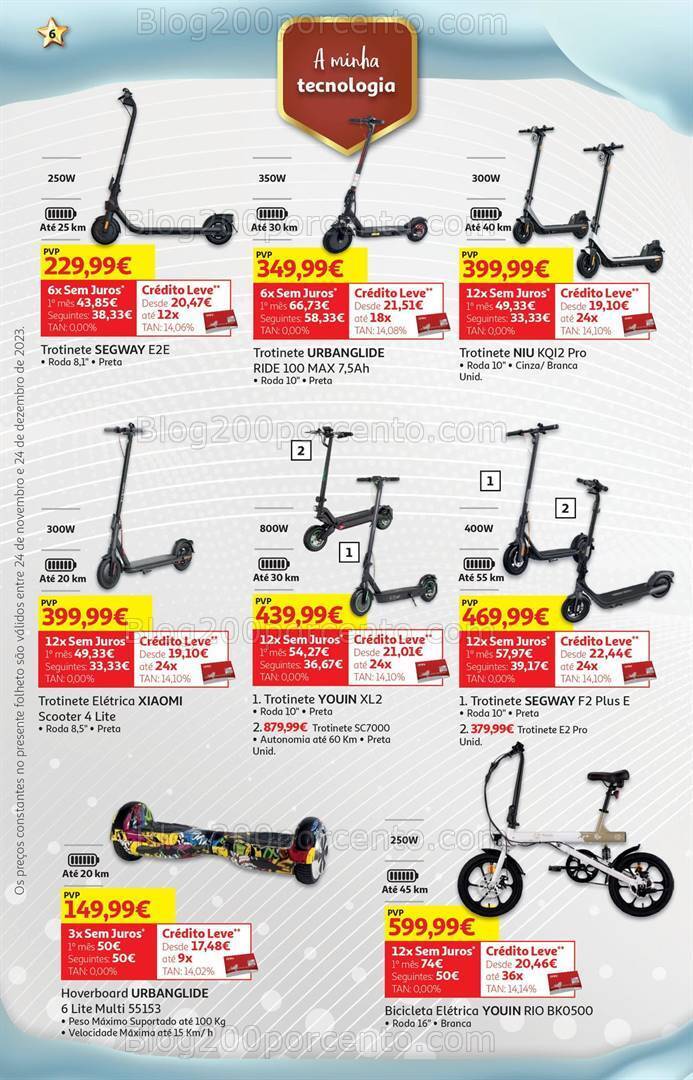 Antevisão Folheto AUCHAN Natal Tecnologia Promoções de 24 novembro a 24 dezembro