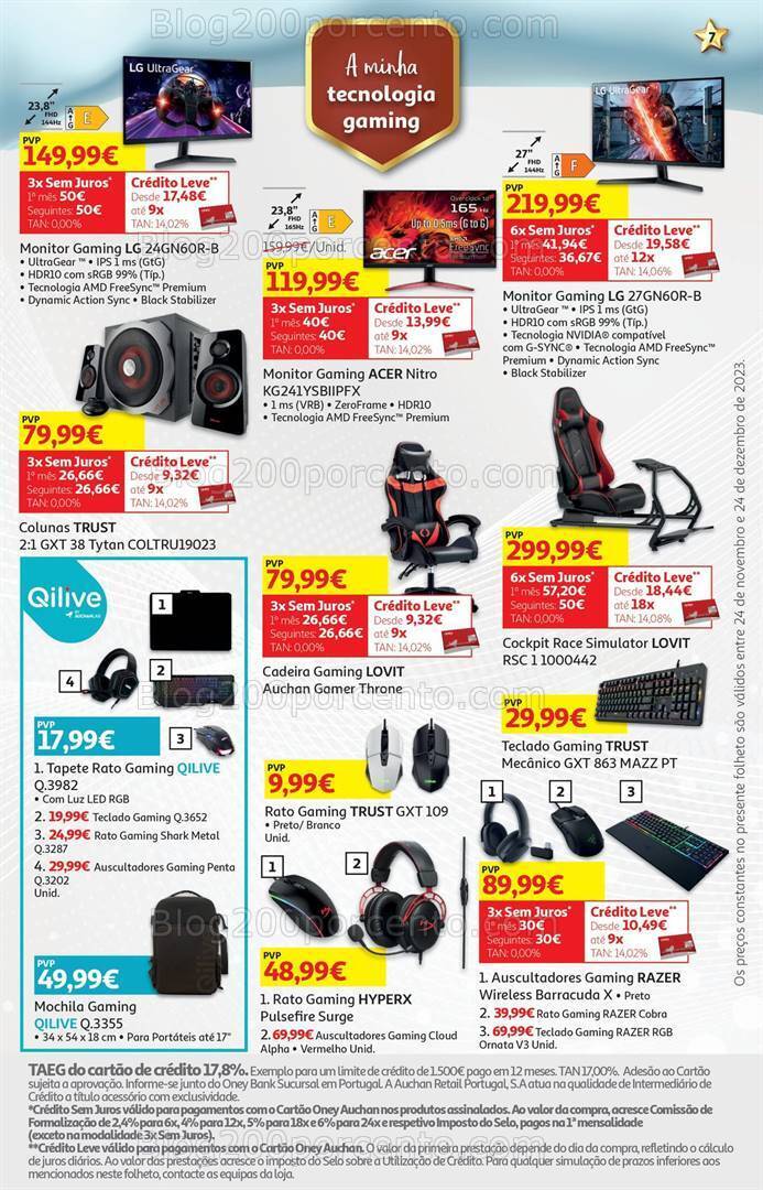 Antevisão Folheto AUCHAN Natal Tecnologia Promoções de 24 novembro a 24 dezembro