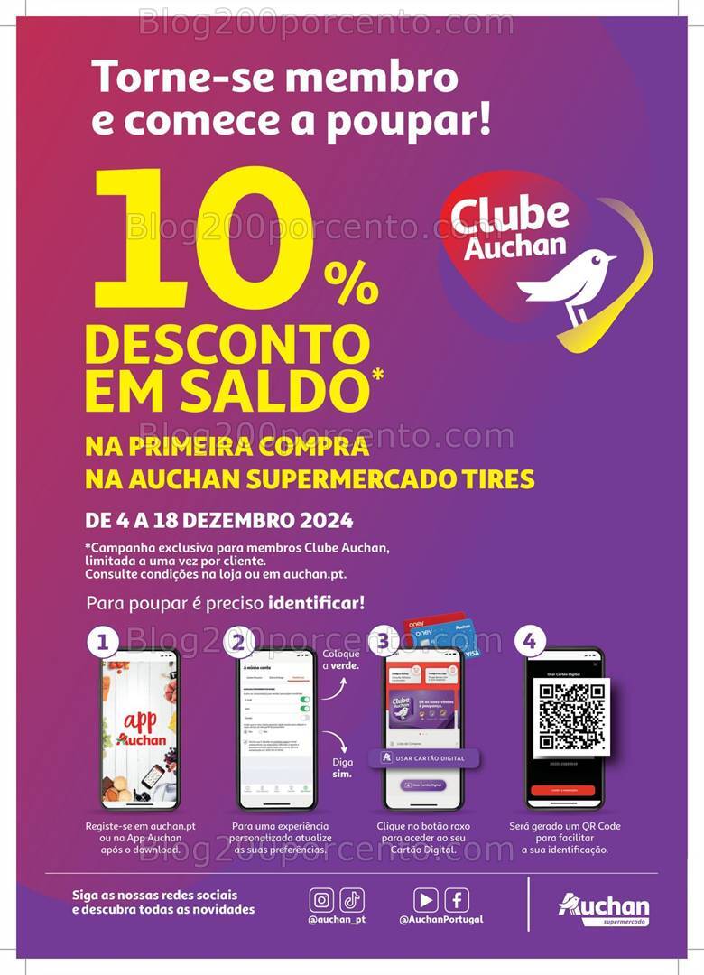Antevisão Folheto AUCHAN Aberturas Promoções de 4 a 18 dezembro