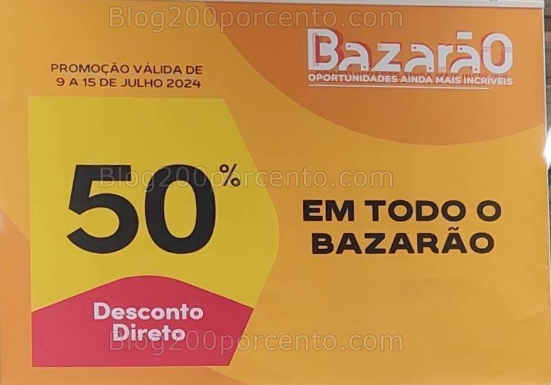 ALERTA - Avistamentos CONTINENTE 50% em todo o Bazarão - 9 a 15 julho