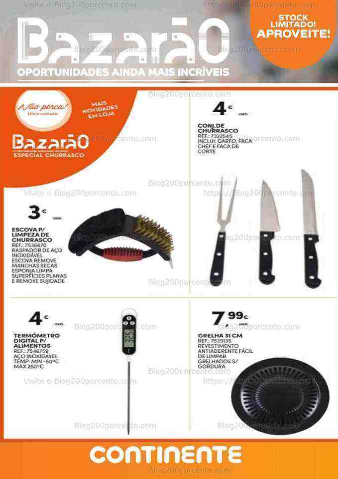 Antevisão Folheto CONTINENTE Bazarão Promoções de 20 a 26 junho