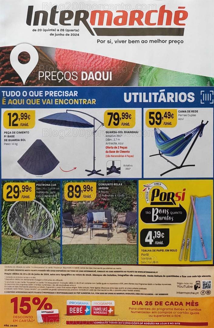 Antevisão Folheto INTERMARCHÉ Bazar Promoções de 20 a 26 junho