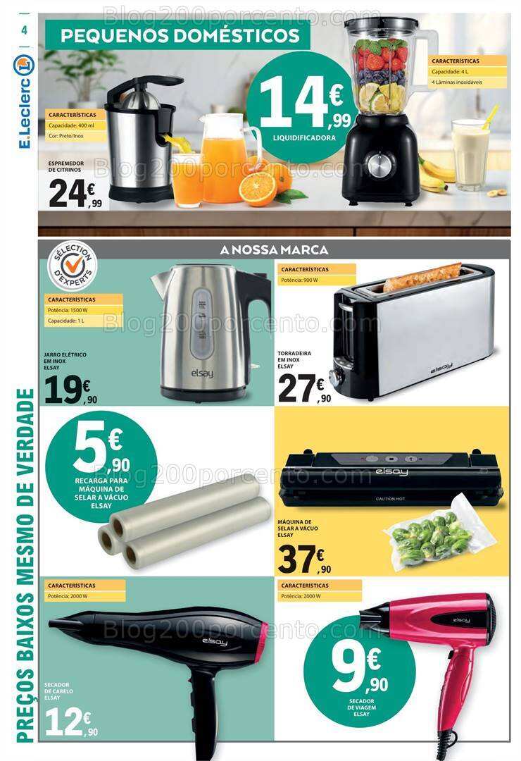 Antevisão Folheto E-LECLERC Bazar Promoções de 23 novembro a 6 dezembro