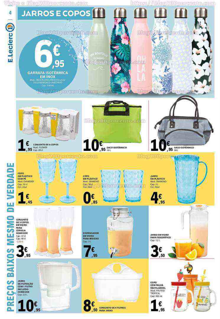 Antevisão Folheto E-LECLERC Bazar Promoções de 8 a 21 junho