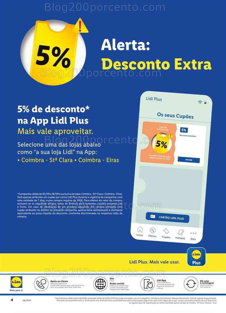 Antevisão Folheto LIDL Bazar Extra Promoções de 5 a 11 setembro