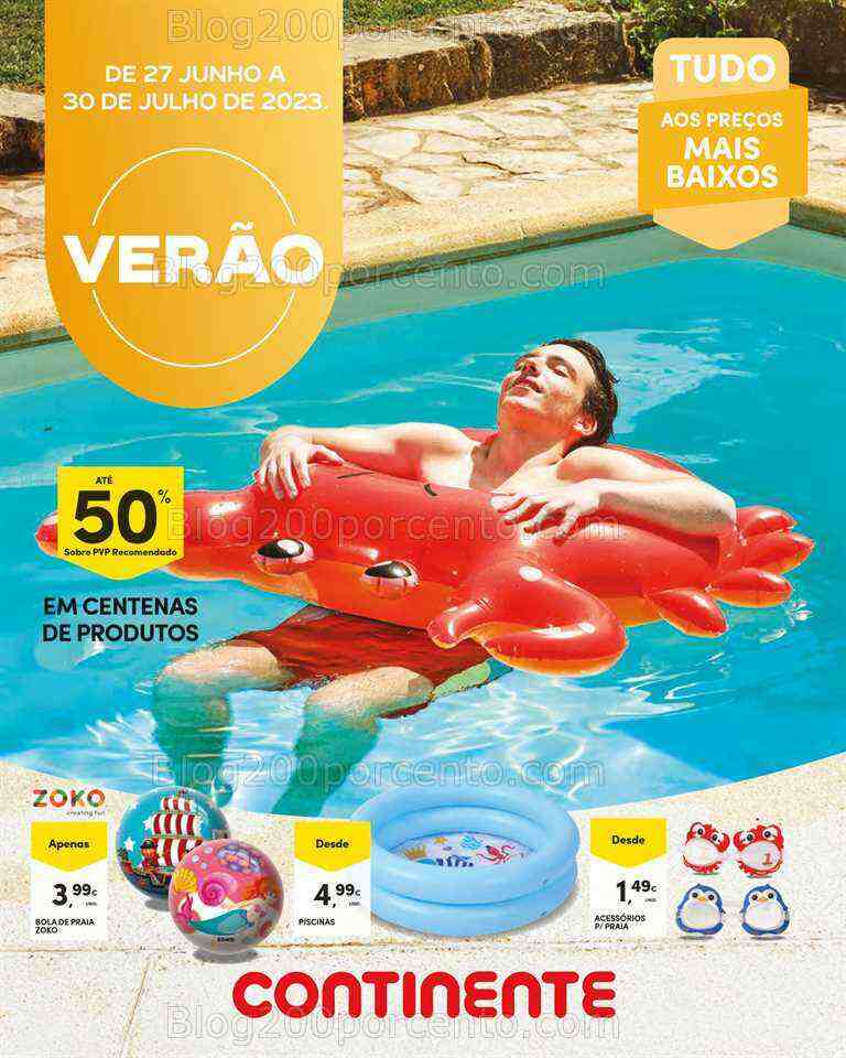 Antevisão Folheto CONTINENTE Bazar Verão Promoções de 27 junho a 30 julho