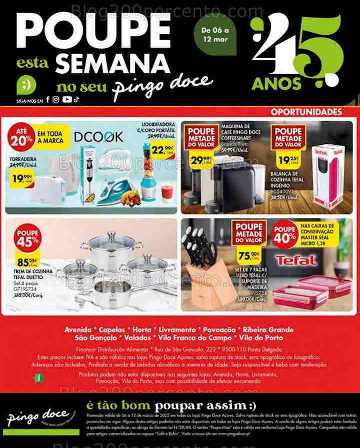 Antevisão Folheto PINGO DOCE Bazar Açores Promoções de 6 a 12 março