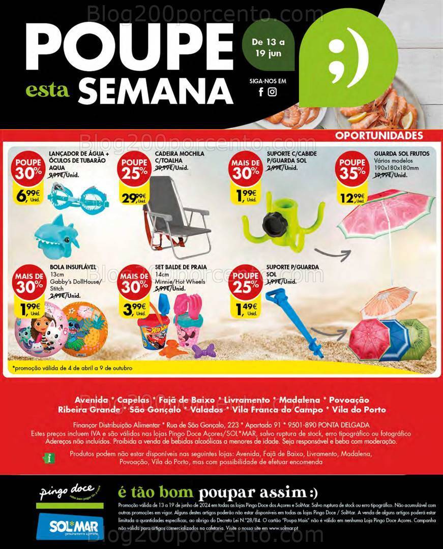 Antevisão Folheto PINGO DOCE Bazar Açores Promoções de 13 a 19 junho