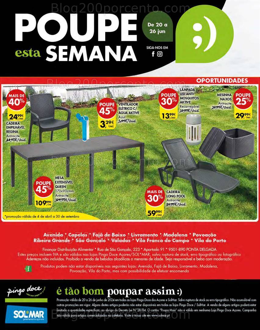Antevisão Folheto PINGO DOCE Bazar Açores Promoções de 20 a 26 junho