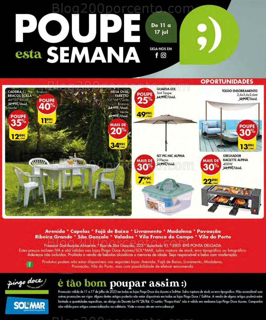 Antevisão Folheto PINGO DOCE Bazar Açores Promoções de 11 a 17 julho