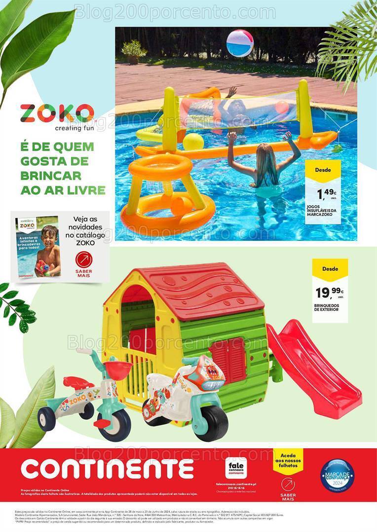 Antevisão Folheto CONTINENTE Bazar Ar Livre Promoções de 28 maio a 23 junho