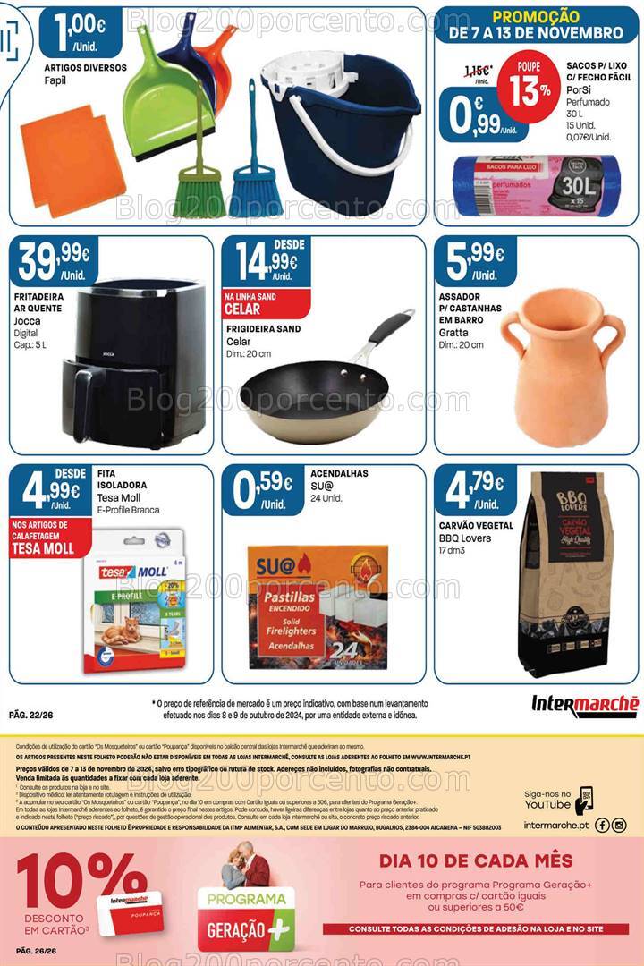 Antevisão Folheto INTERMARCHÉ Bazar Promoções de 7 a 13 novembro
