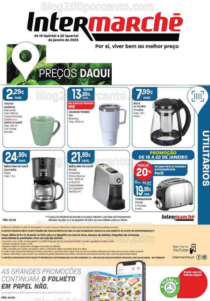 Antevisão Folheto INTERMARCHÉ Bazar Promoções de 16 a 22 janeiro