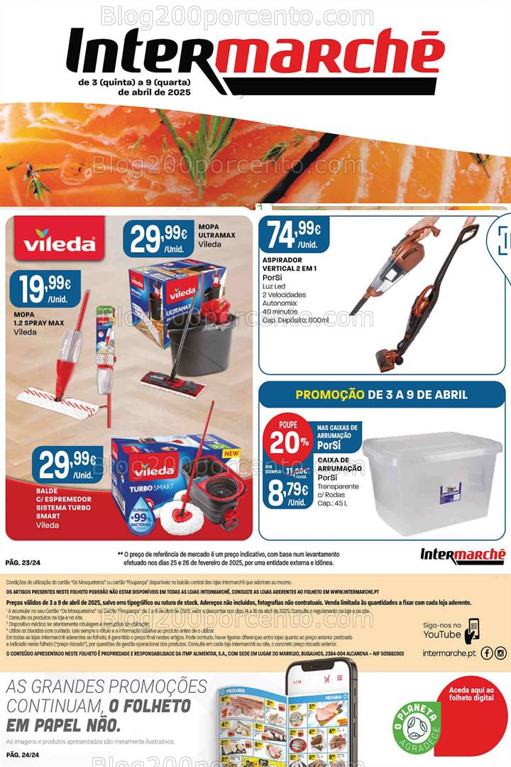 Antevisão Folheto INTERMARCHÉ Bazar Promoções de 3 a 9 abril
