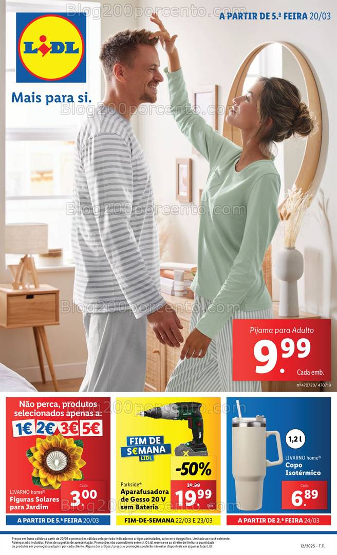 Antevisão Folheto LIDL Bazar Promoções de 20 a 26 março