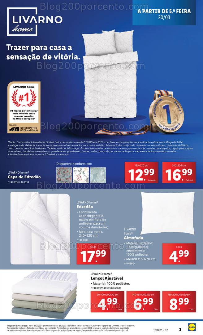 Antevisão Folheto LIDL Bazar Promoções de 20 a 26 março