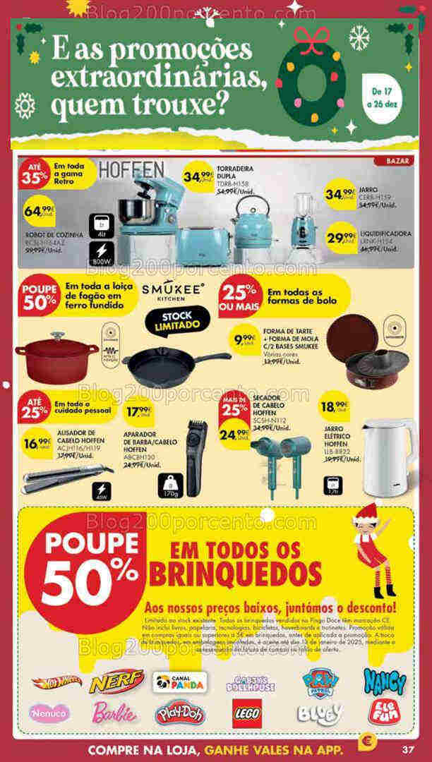 Antevisão Folheto PINGO DOCE Bazar Madeira Promoções de 17 a 26 dezembro