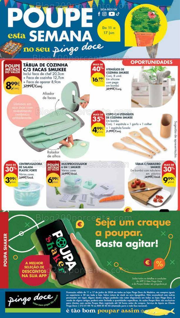 Antevisão Folheto PINGO DOCE Bazar Madeira Promoções de 11 a 17 junho
