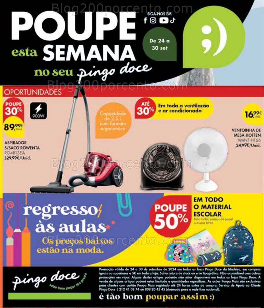 Antevisão Folheto PINGO DOCE Bazar Madeira Promoções de 24 a 30 setembro