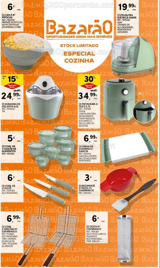 Antevisão Folheto CONTINENTE Bazarão Promoções de 16 a 22 julho