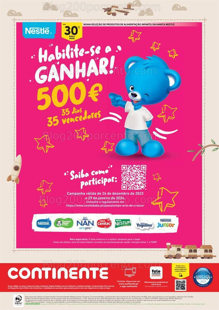 Antevisão Folheto CONTINENTE Madeira Bebé Promoções de 16 a 28 janeiro