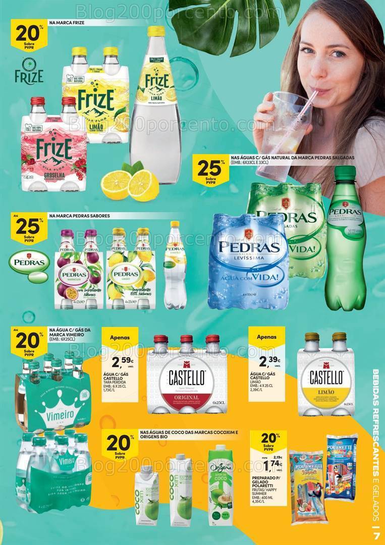 Antevisão Folheto CONTINENTE Bebidas e Gelados Promoções de 11 junho a 7 julho