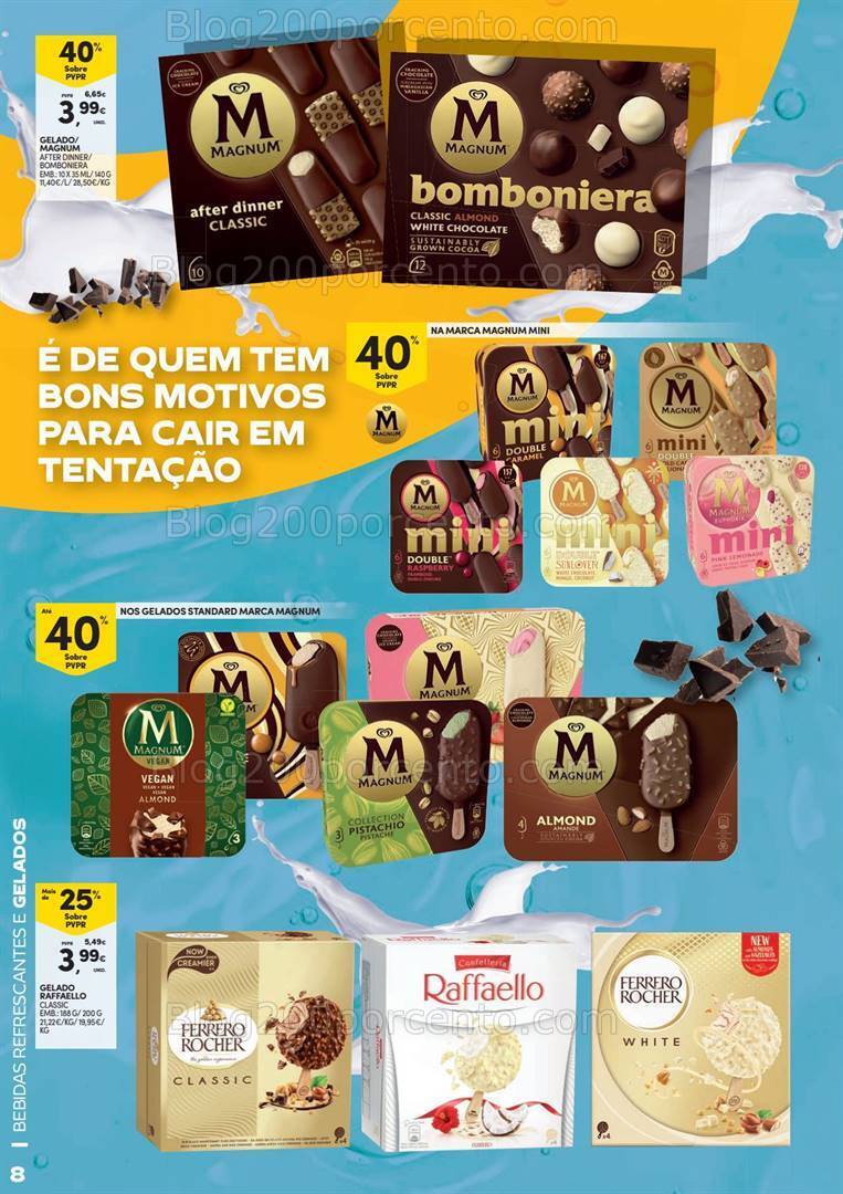 Antevisão Folheto CONTINENTE Bebidas e Gelados Promoções de 11 junho a 7 julho