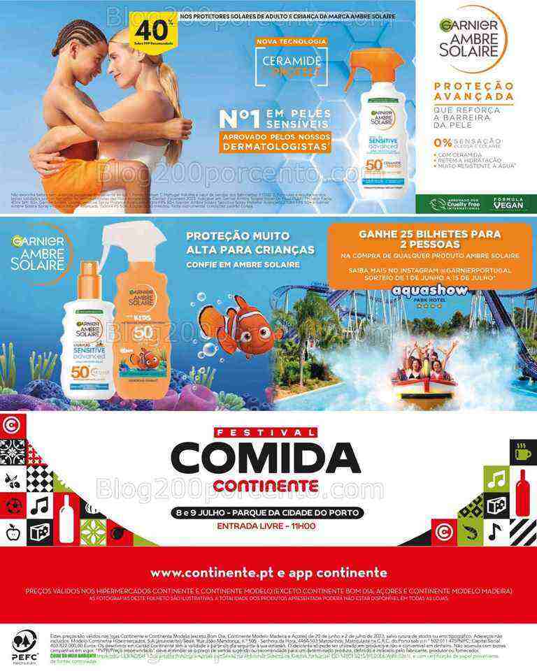 Antevisão Folheto CONTINENTE Verão em Beleza Promoções de 20 junho a 2 julho