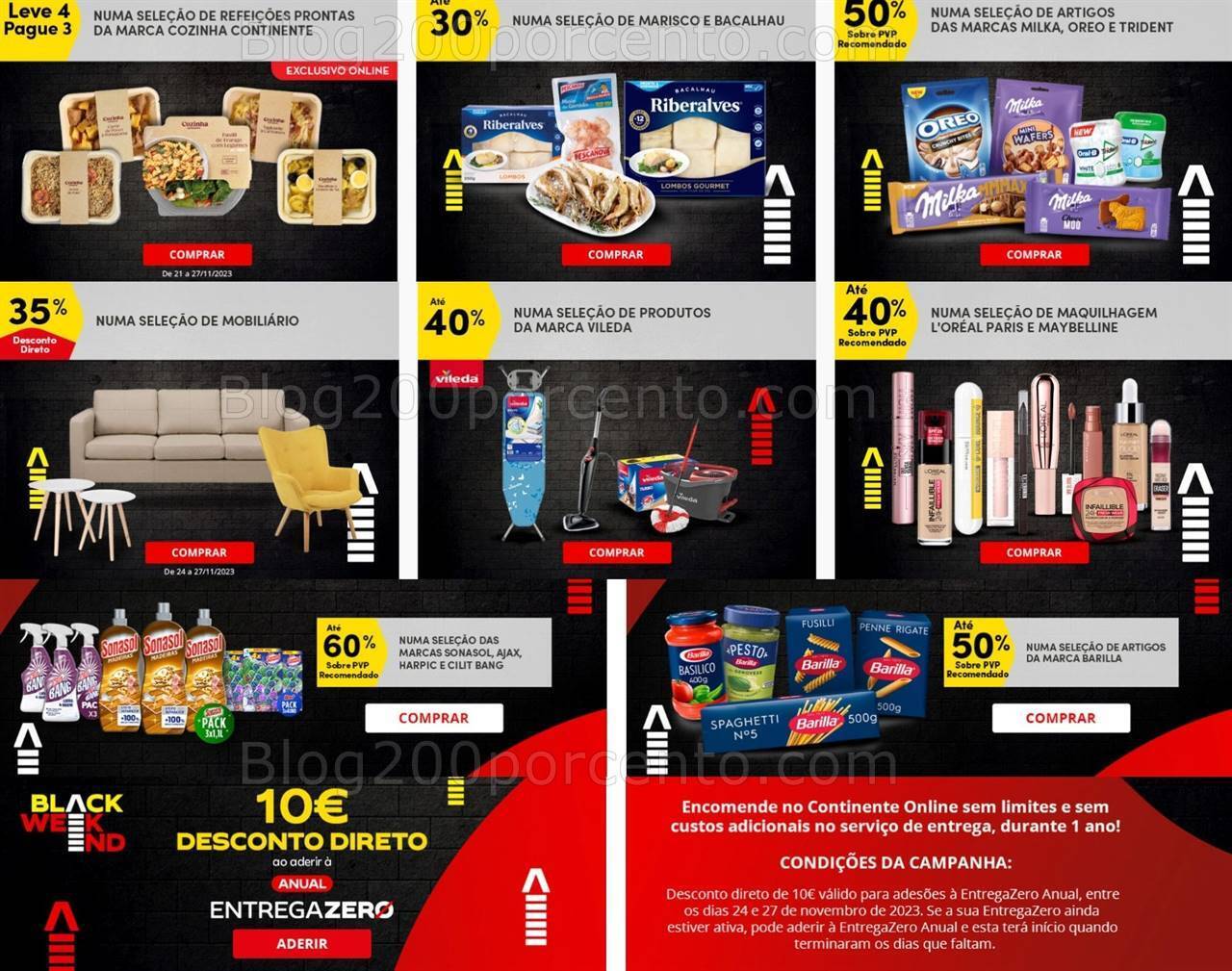 BLACK FRIDAY - Antevisão Folheto - Promoções CONTINENTE Online para o Fim de Semana!