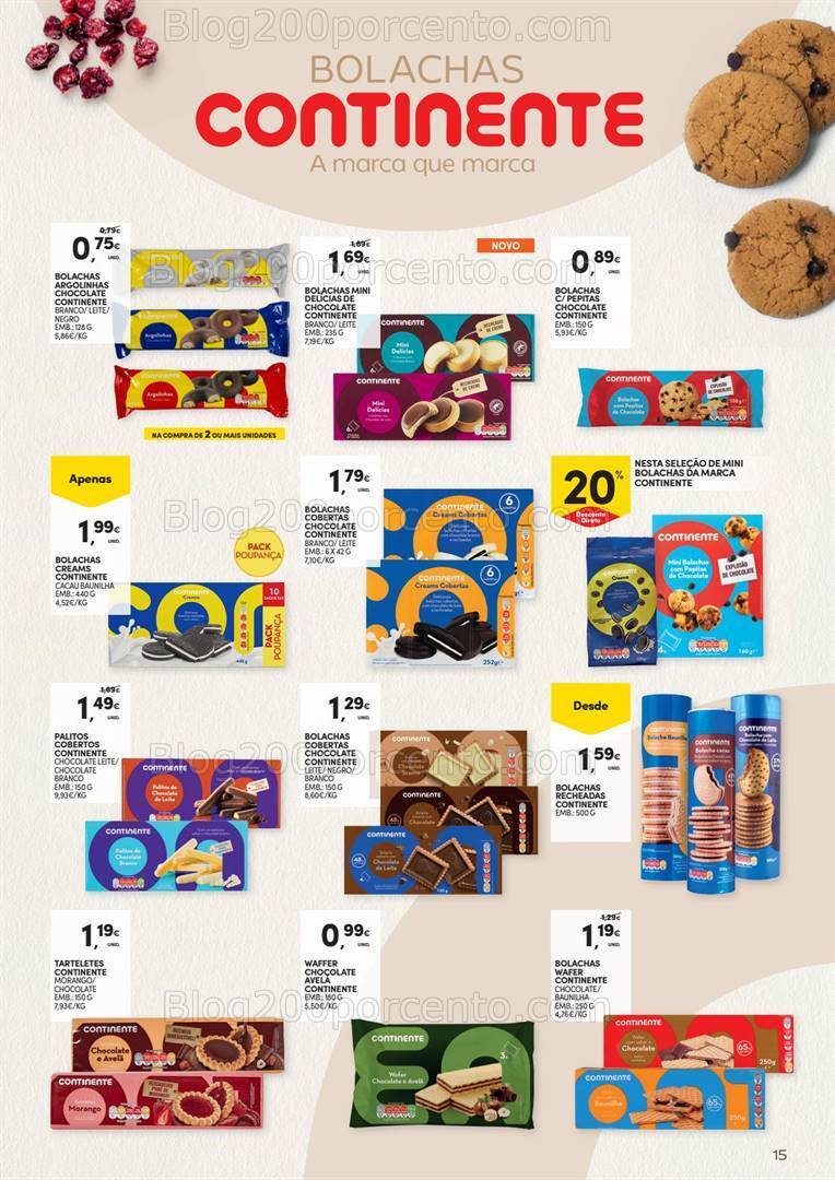 Antevisão Folheto CONTINENTE Bolachas Promoções de 30 janeiro a 11 fevereiro