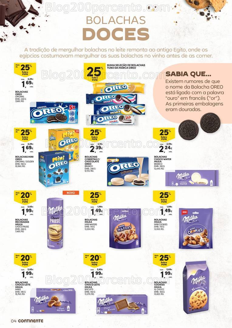 Antevisão Folheto CONTINENTE Bolachas Promoções de 30 janeiro a 11 fevereiro