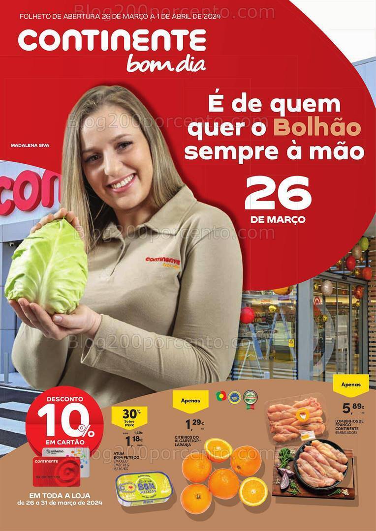 Antevisão Folheto CONTINENTE Aberturas Bolhão Promoções de 26 marco a 1 abril