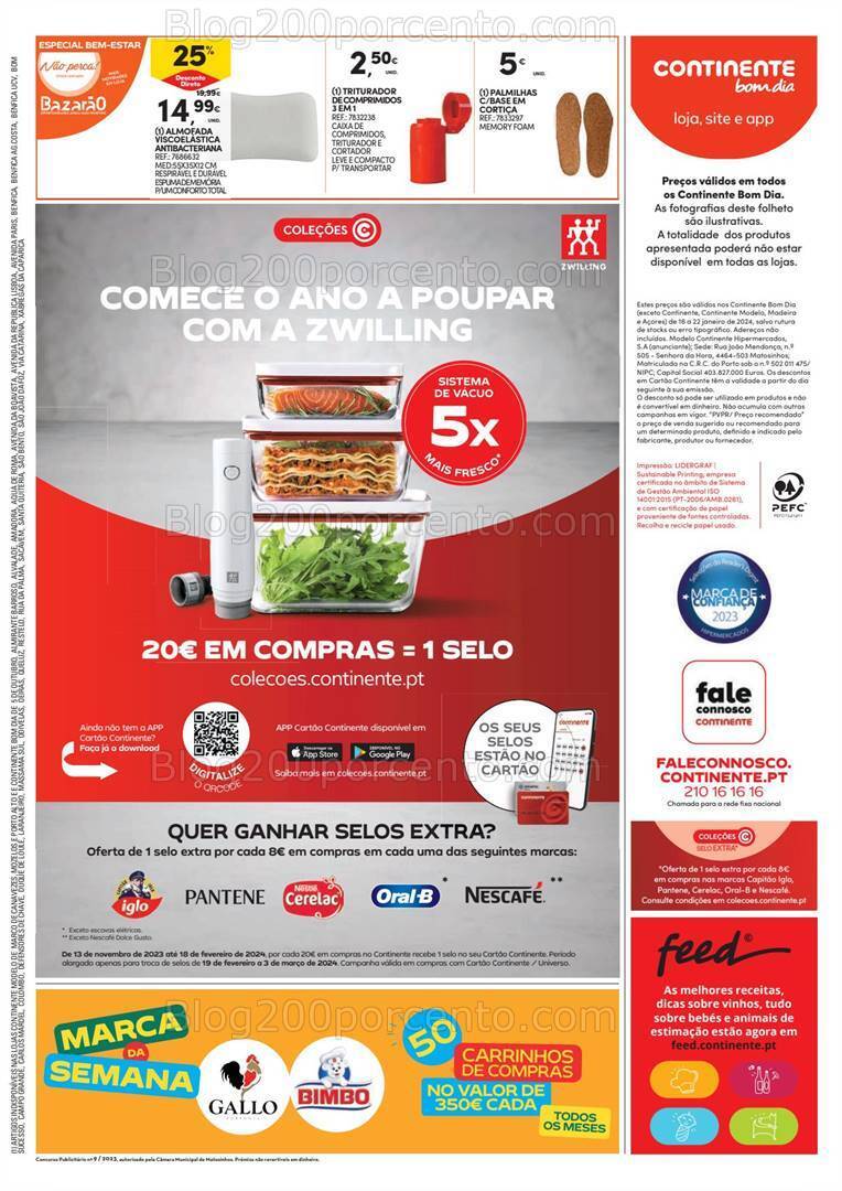 Antevisão Folheto CONTINENTE Bom Dia Promoções de 16 a 22 janeiro