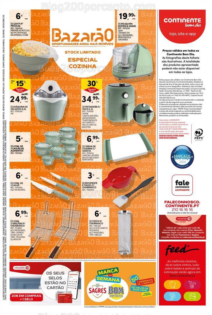 Antevisão Folheto CONTINENTE Bom Dia Promoções de 16 a 22 julho