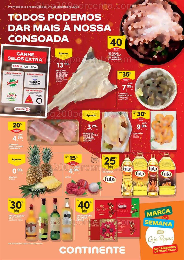 Antevisão Folheto CONTINENTE Bom Dia Promoções de 17 a 25 dezembro