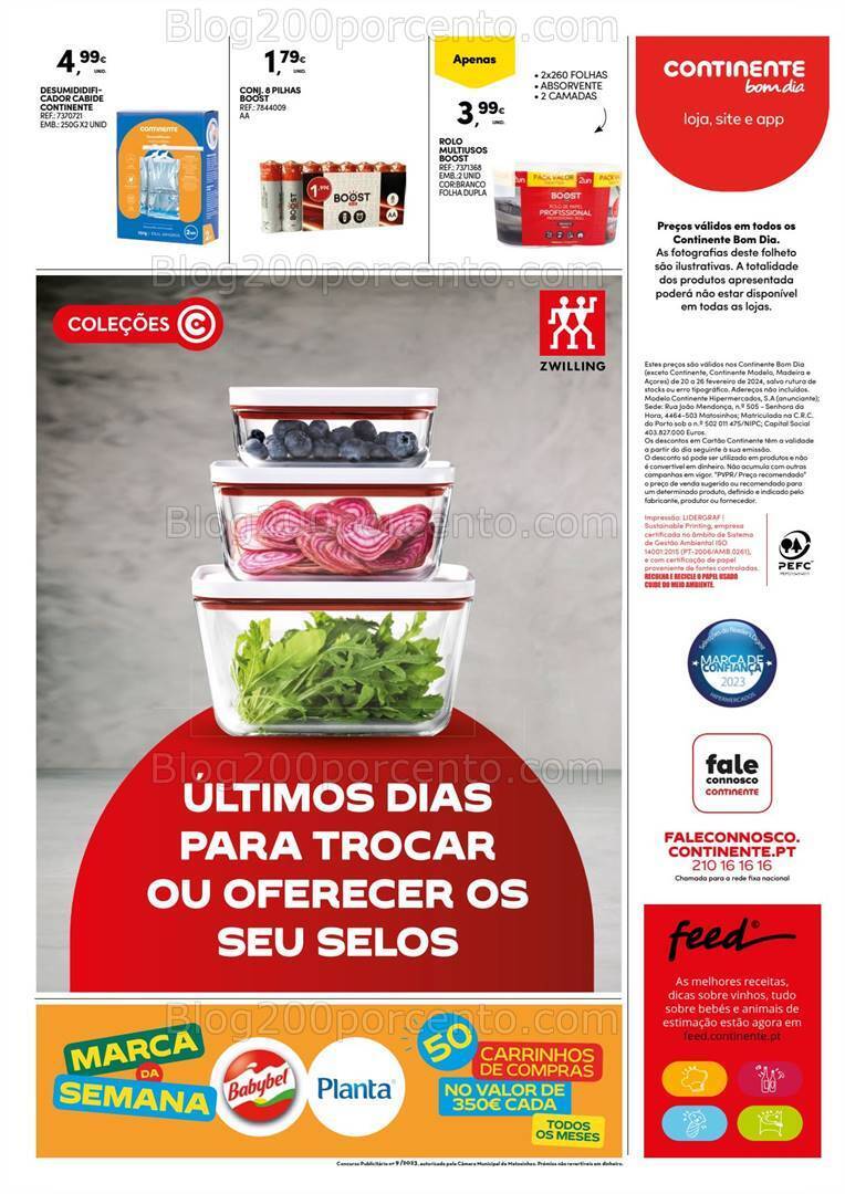 Antevisão Folheto CONTINENTE Bom Dia Promoções de 20 a 26 fevereiro