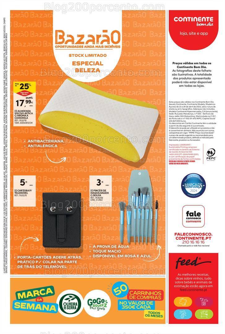 Antevisão Folheto CONTINENTE Bom Dia Promoções de 23 a 29 abril