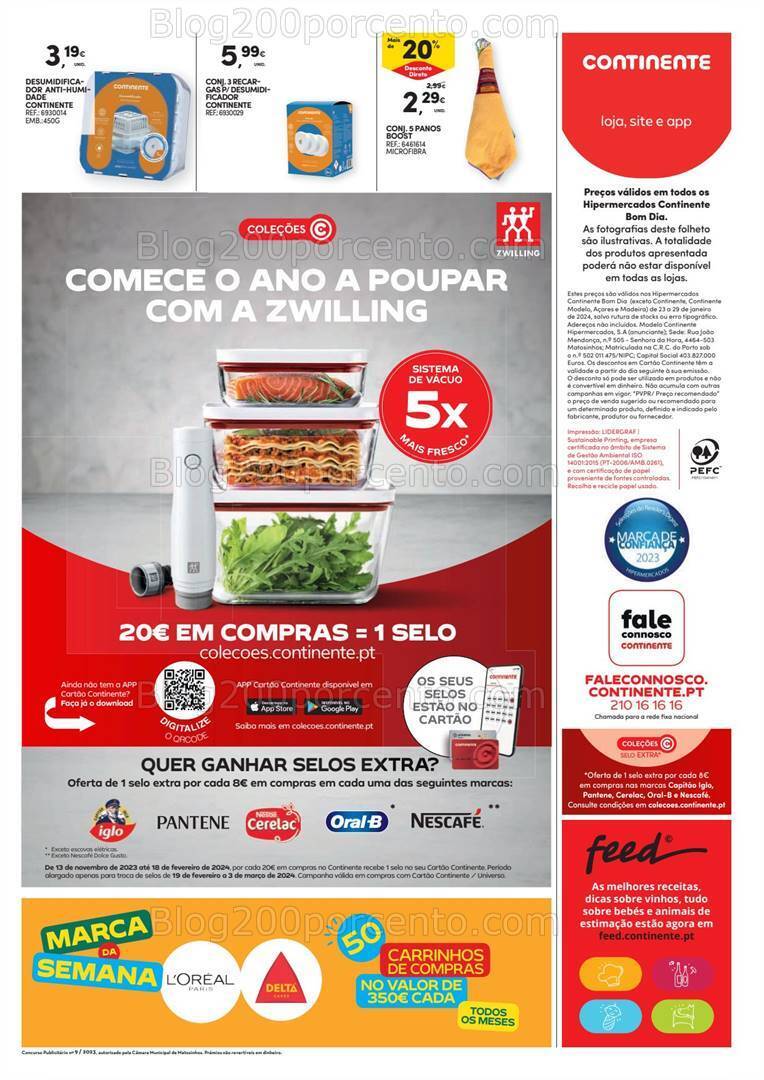 Antevisão Folheto CONTINENTE bom Dia Promoções de 23 a 29 janeiro
