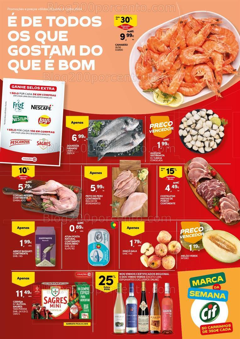 Antevisão Folheto CONTINENTE Bom Dia Promoções de 25 junho a 1 julho