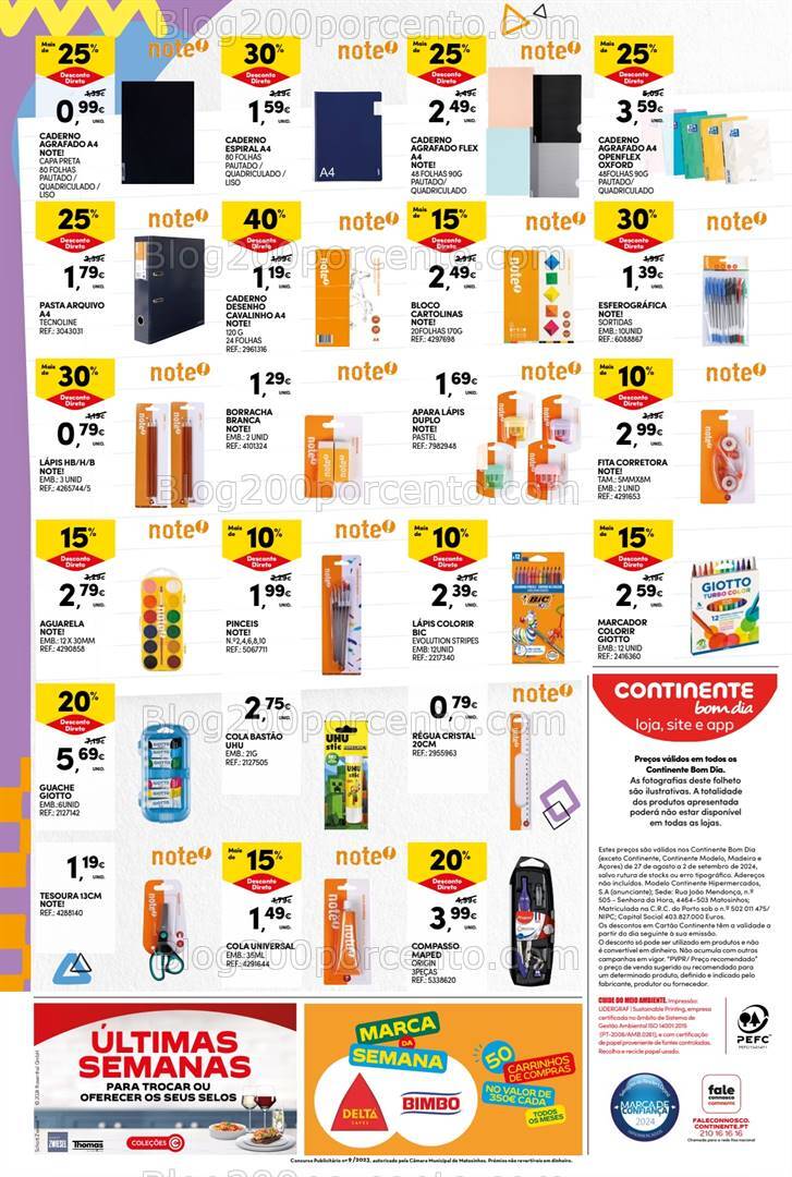 Antevisão Folheto CONTINENTE Bom Dia Promoções de 27 agosto a 2 setembro