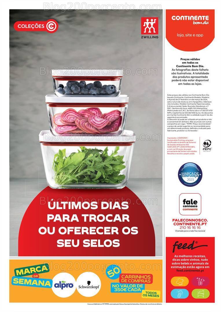 Antevisão Folheto CONTINENTE Bom Dia Promoções de 27 fevereiro a 4 março