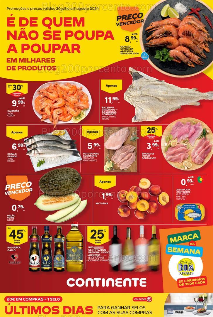 Antevisão Folheto CONTINENTE Bom Dia Promoções de 30 julho a 5 agosto