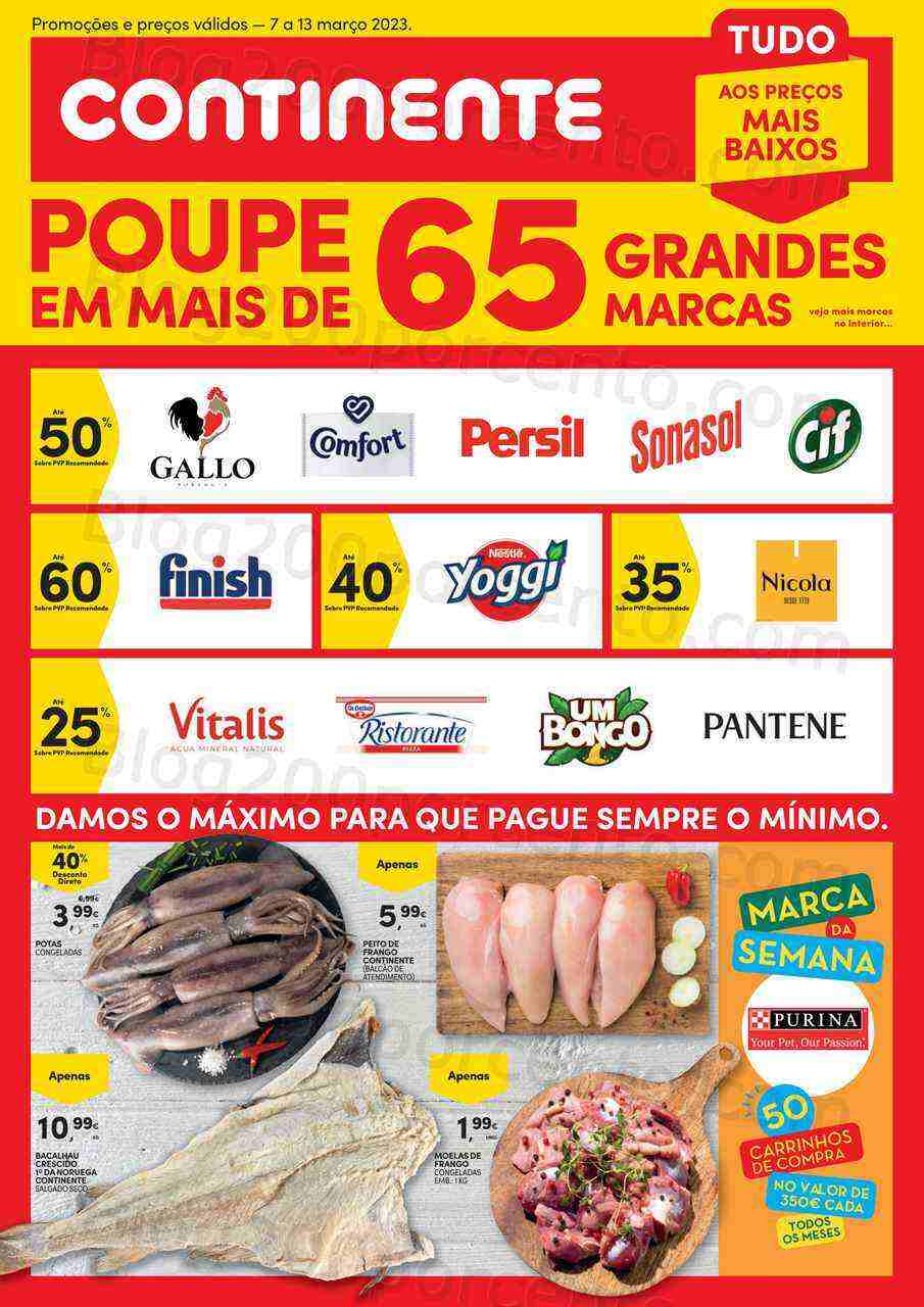 Antevisão Folheto CONTINENTE Promoções de 7 a 13 março