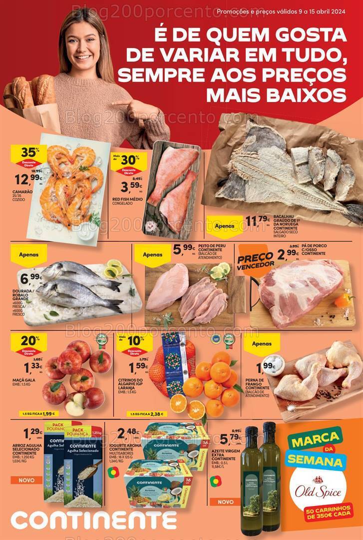 Antevisão Folheto CONTINENTE Bom Dia Promoções de 9 a 15 abril