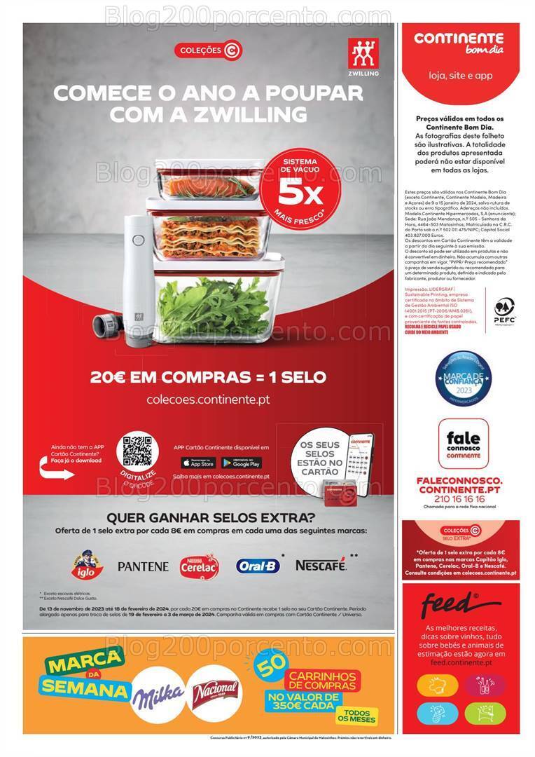 Antevisão Folheto CONTINENTE Bom Dia Promoções de 9 a 15 janeiro