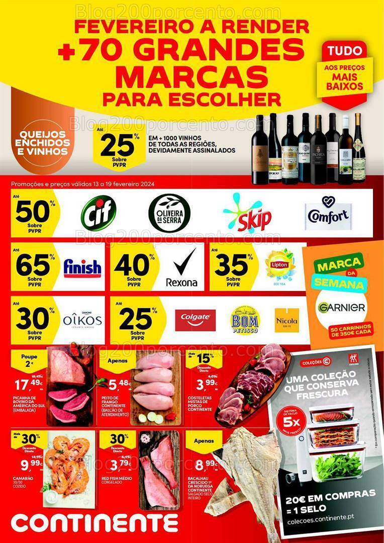 Antevisão Folheto CONTINENTE Bom Dia Promoções de 13 a 19 fevereiro