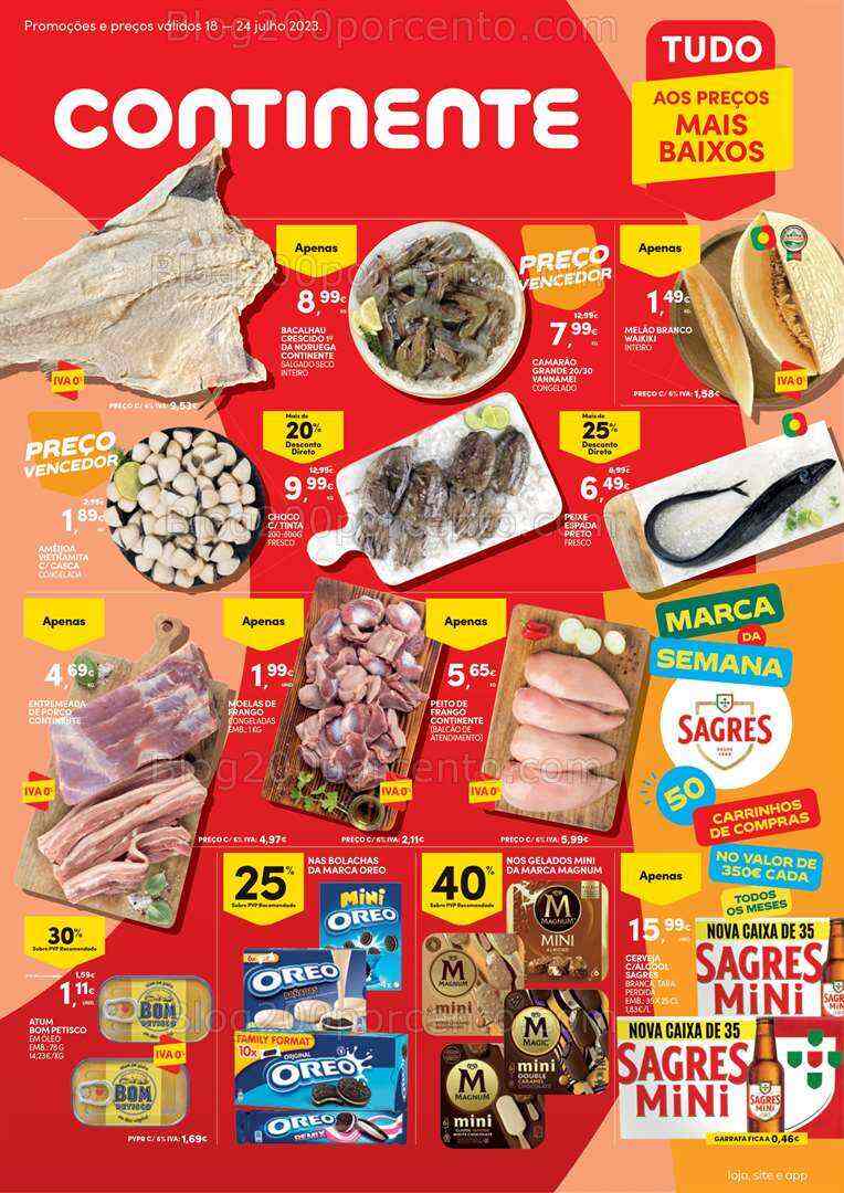 Antevisão Folheto CONTINENTE Bom Dia Promoções de 18 a 24 julho